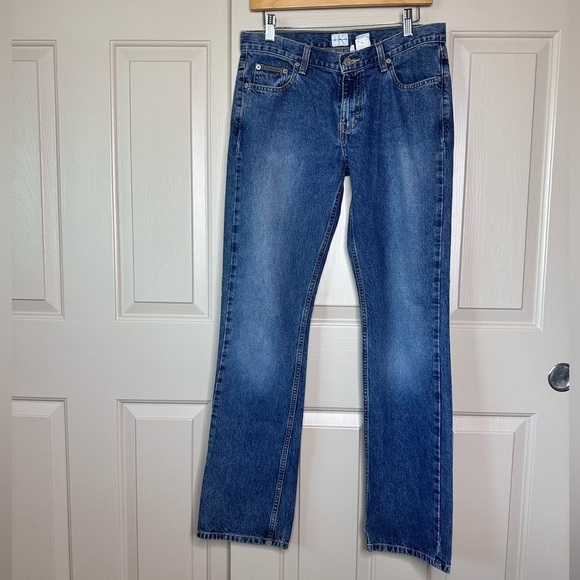 Calvin Klein Low Rise Bootcut Jeans Size 7/27 - Picture 1 of 9
